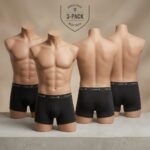 Boxer Shorts 3 Pack for Men's Calvin Hill Solid color Comfortable Boxer Shors UK - Image 2